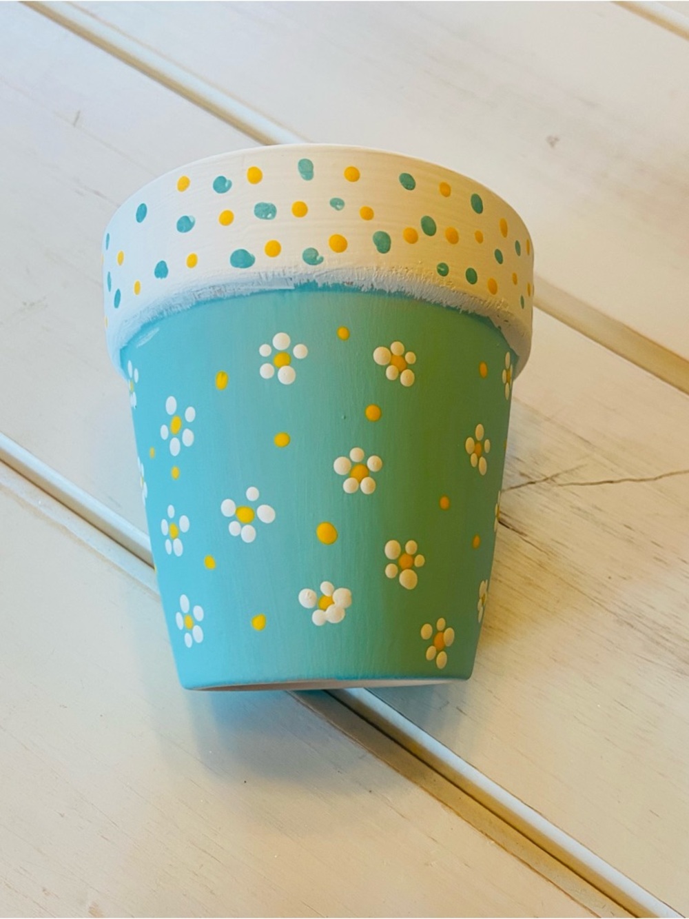 Daisy floral 4 inch pot
